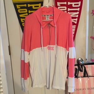 🎉💕VS PINK Lightweight Half Zip Colorblock